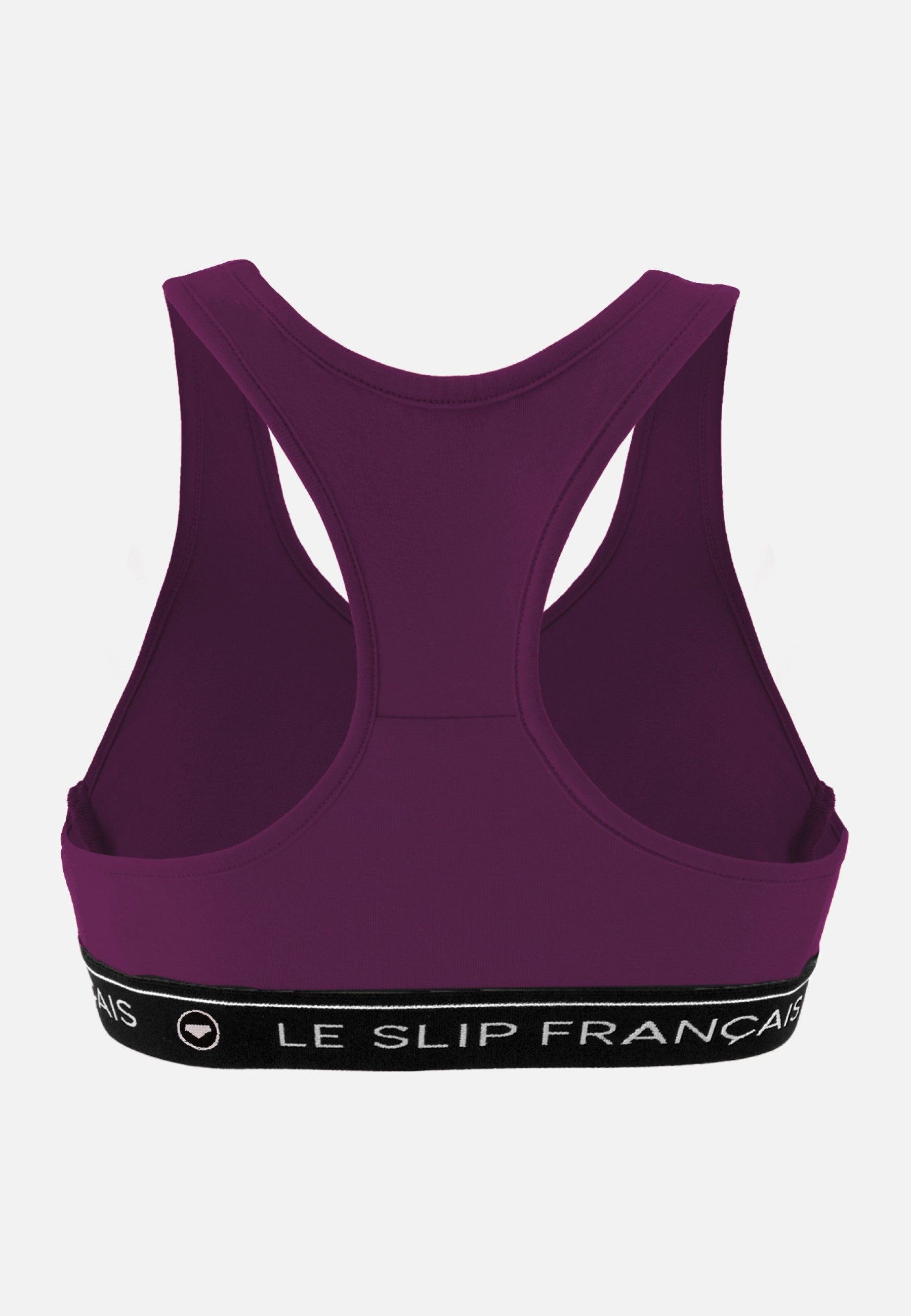 Plum cotton women's bra - Tapageuse Prune