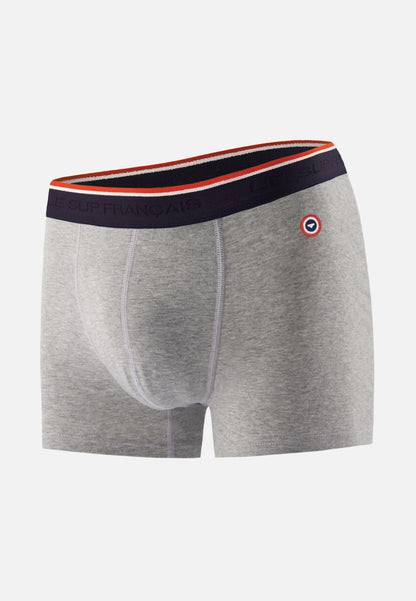 Boxer gris en coton avec cocarde - Marius Gris Chine