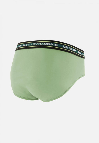 Slip vert en coton - Intrépide Vert Sauge