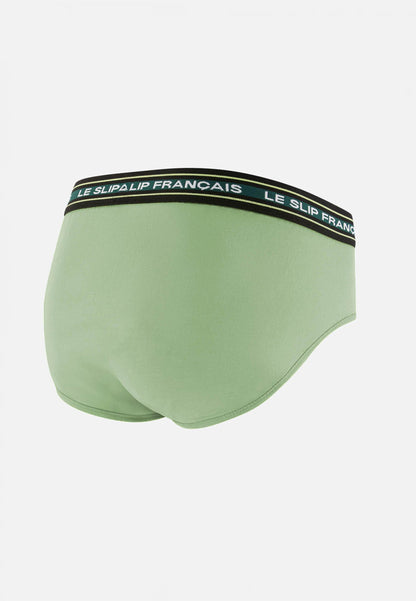 Slip vert en coton - Intrépide Vert Sauge