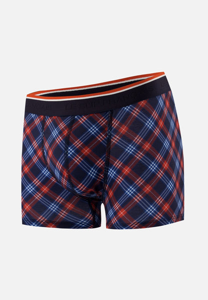 Boxer à carreaux tricolores - Marius Tartan Bleu Blanc Rouge
