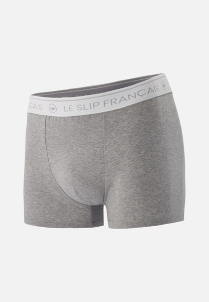 Boxer gris en coton - Redoutable Gris Chiné