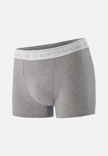 Boxer gris en coton - Redoutable Gris Chiné