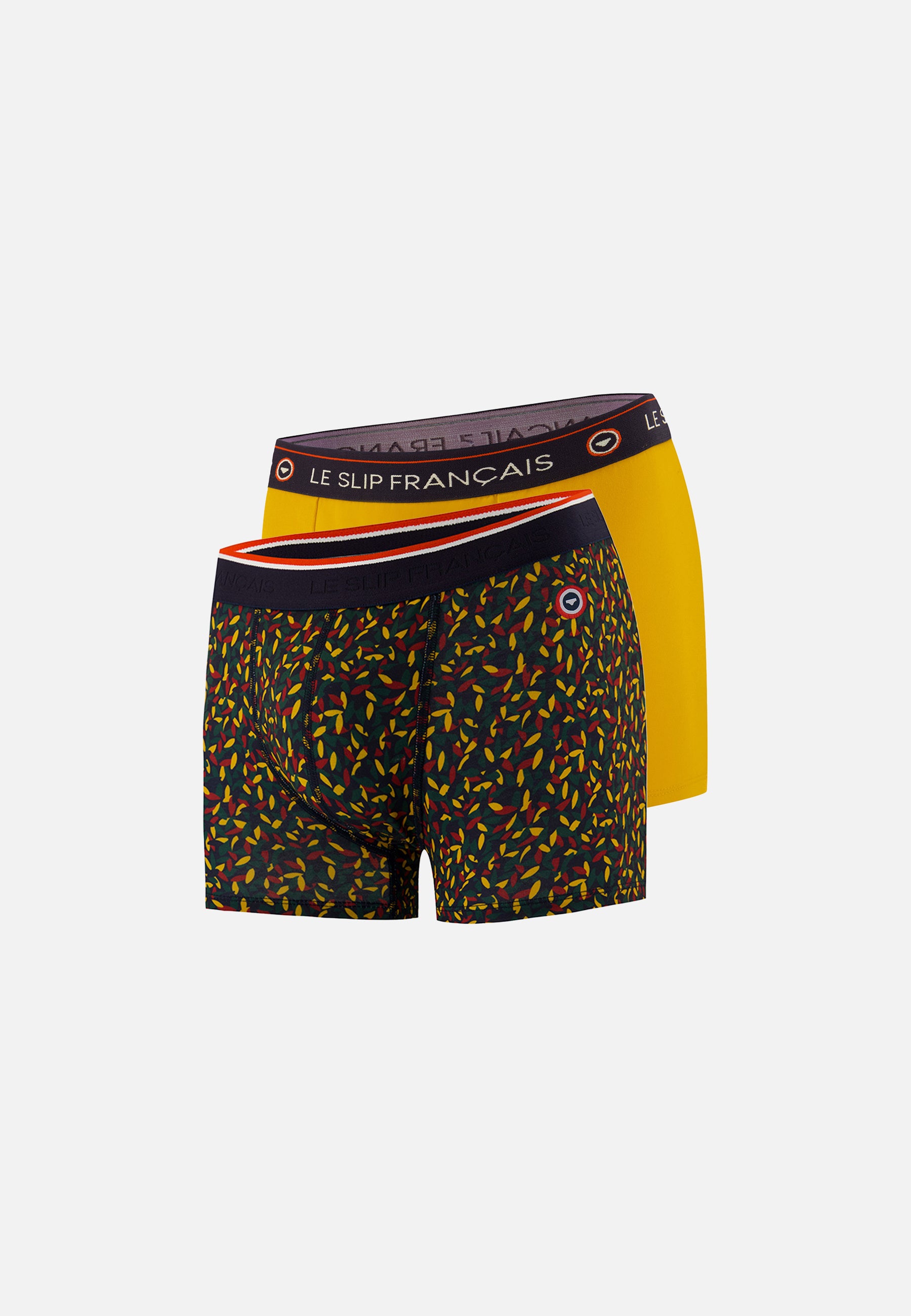 Lot de 2 boxers en coton - Boxers Moutarde Gavotte Vert Sapin