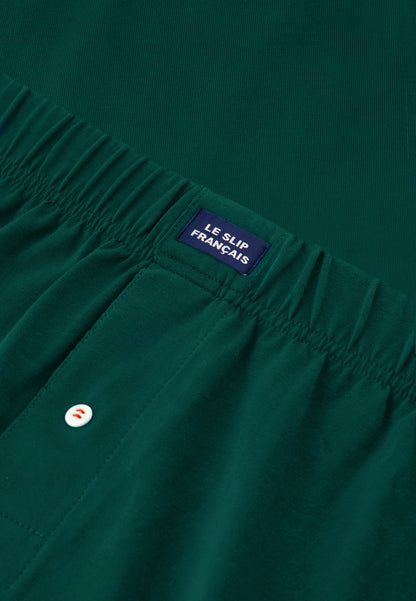 Caleçon vert sapin en jersey de coton - Fredo Vert Sapin