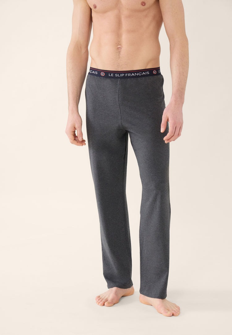 Bas de pyjama en coton - Indomptable Gris Anthracite - Le Slip Français - 4