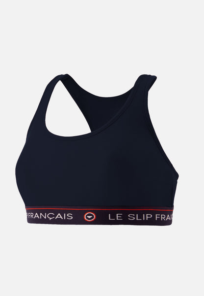Brassière femme bleu marine en coton - Tapageuse Marine