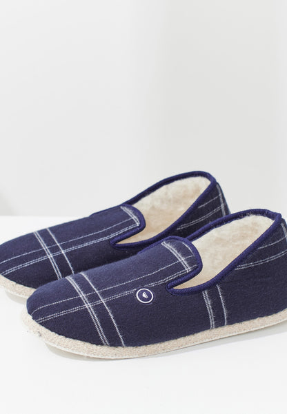 Chaussons d'intérieur en laine - Charentaises Carré