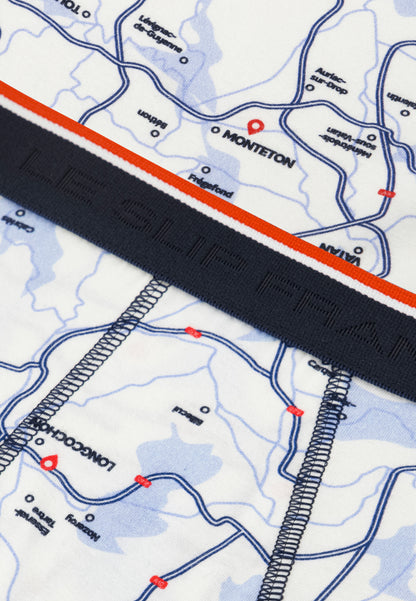 French pattern white cotton briefs - Terrible France in briefs