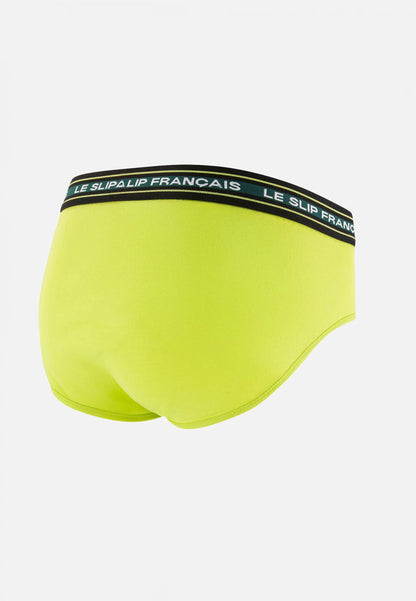 Slip jaune en coton - Intrépide Jaune Anis