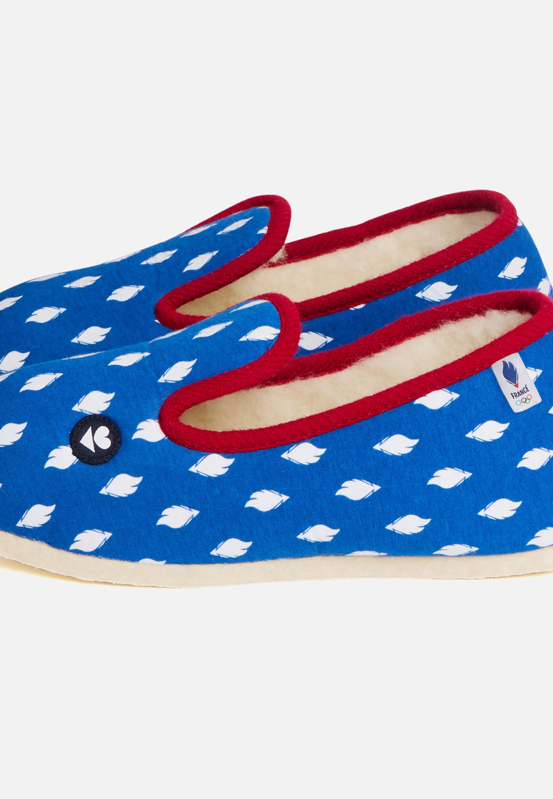 Chaussons d'intérieur en laine - Charentaises Coq
