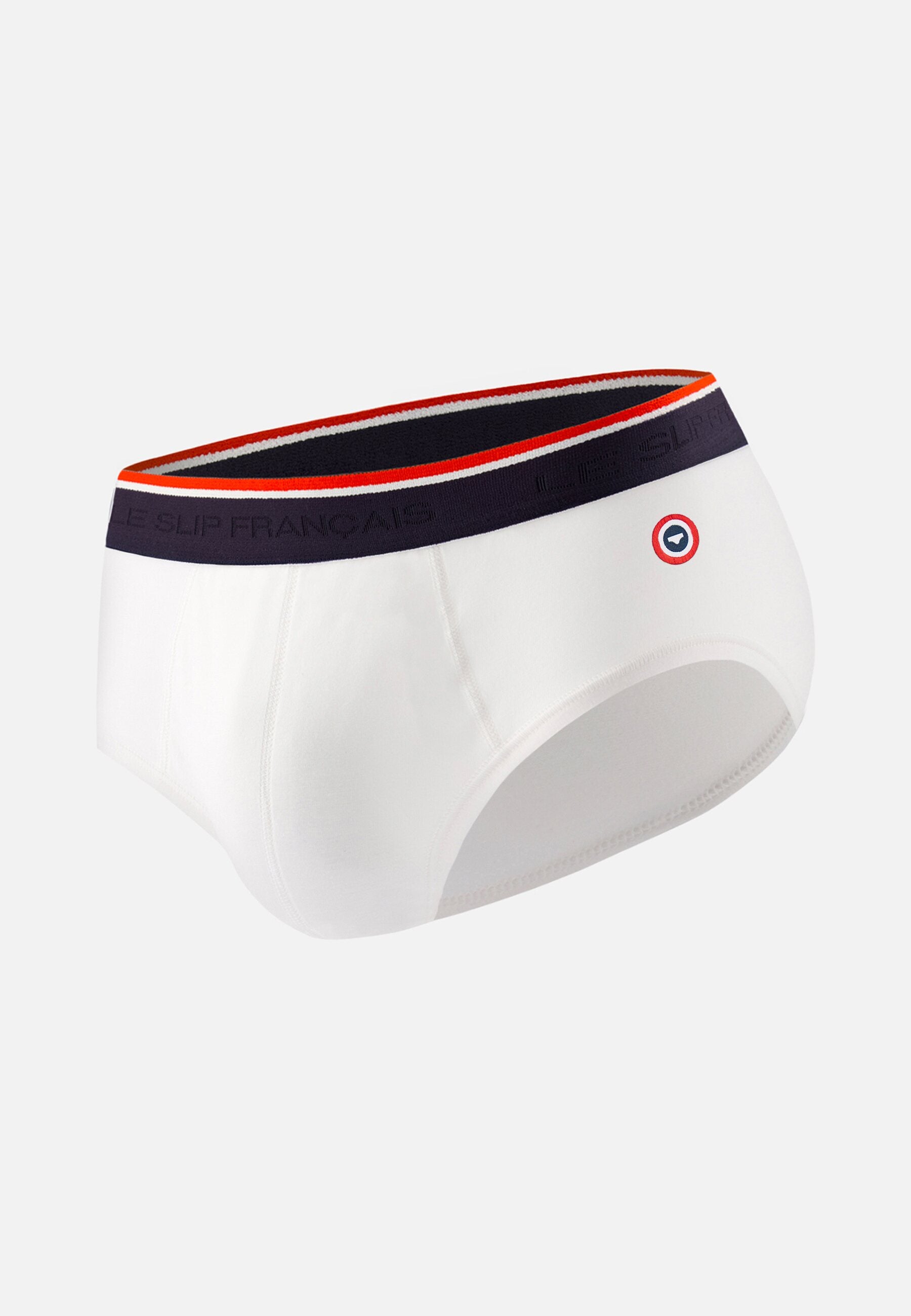Slip blanc en coton avec cocarde - Terrible Blanc