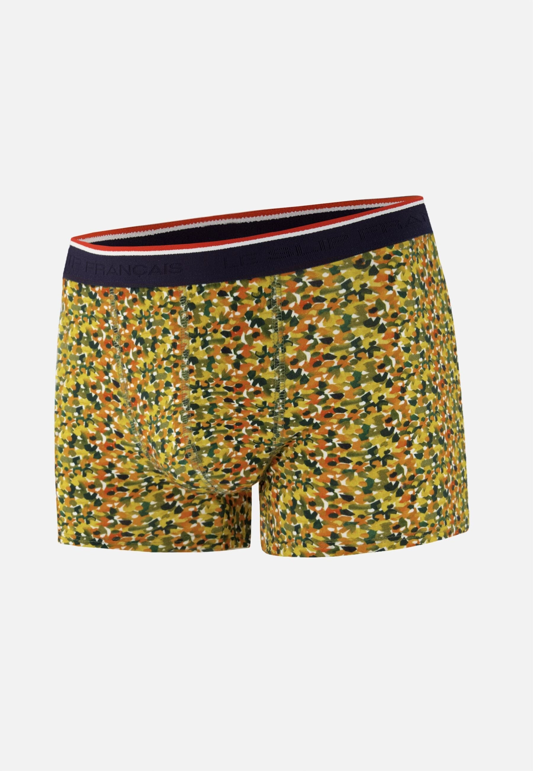 Boxer jaune à motif confetti en coton - Marius Confetti Jaune