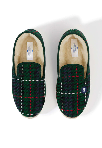Charentaises Green Tartan