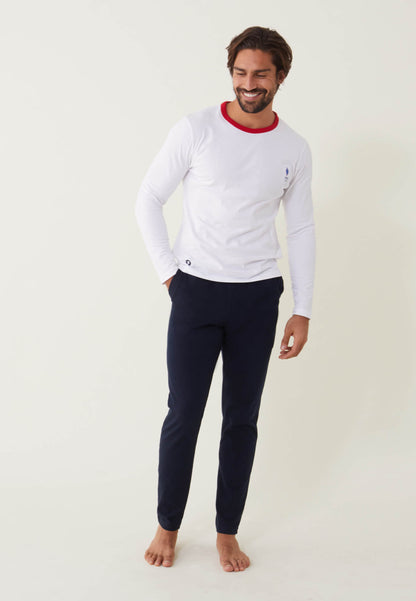 T-shirt manches longues en coton - Jeannot Blanc Equipe de France