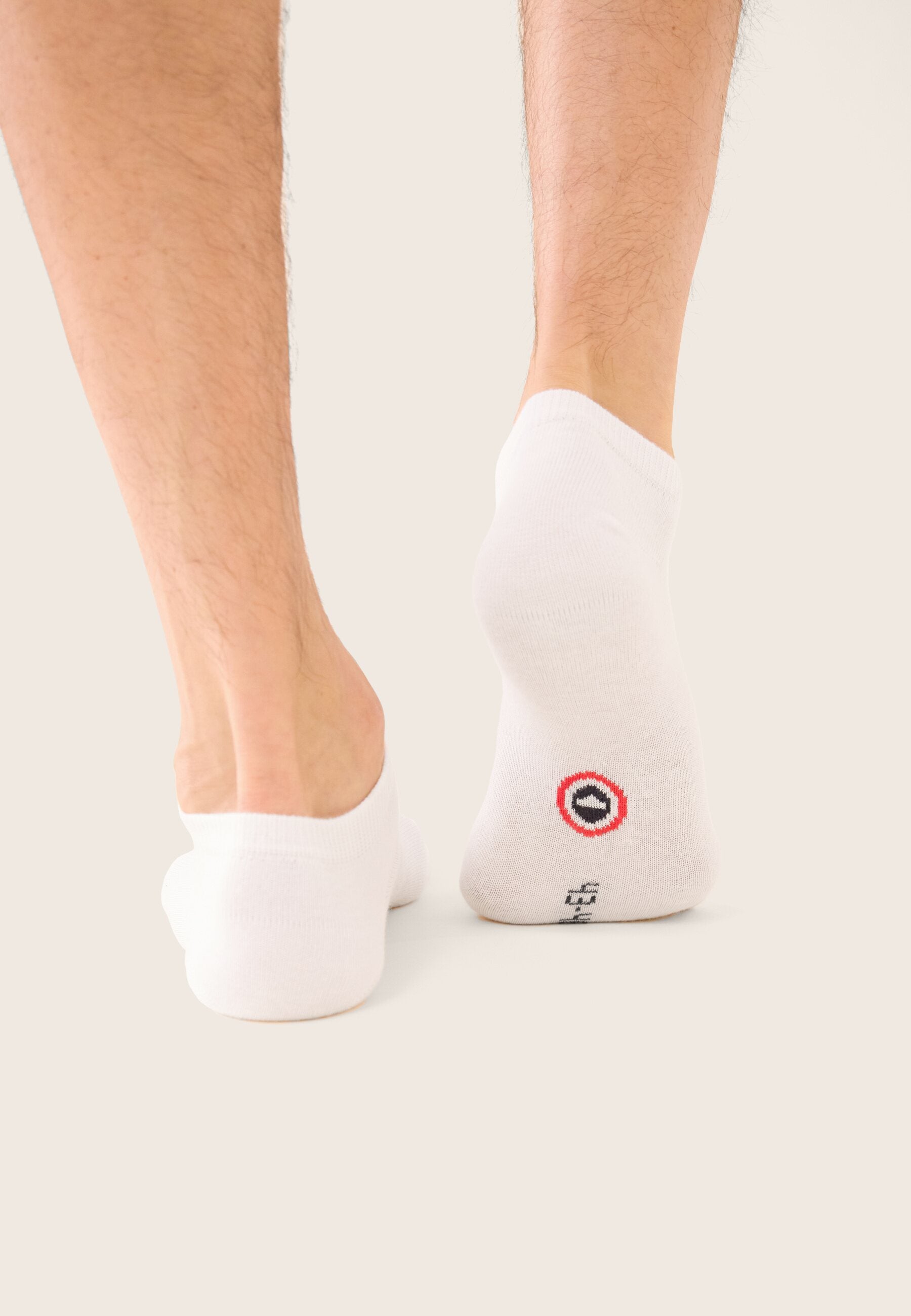 Lot de 2 socquettes en coton - Chaussettes Blanches