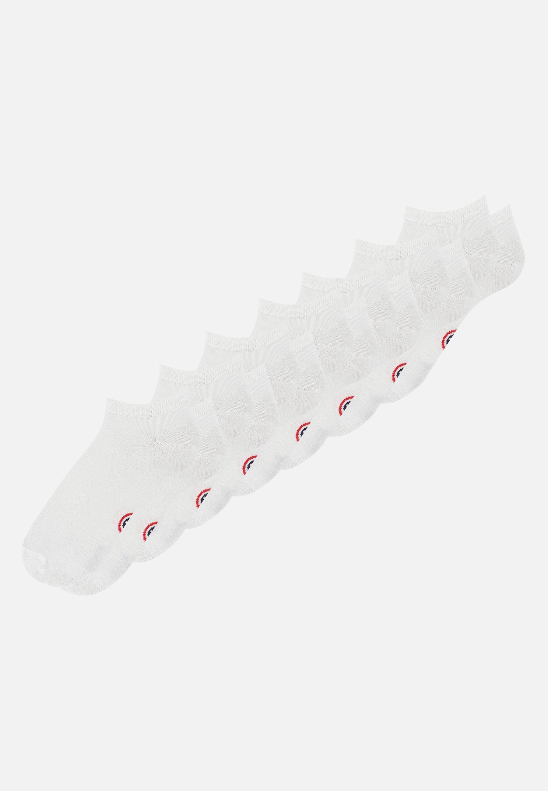 Lot de 7 socquettes en coton - Chaussettes Blanches