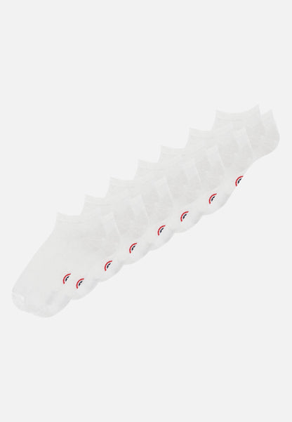 Lot de 7 socquettes en coton - Chaussettes Blanches