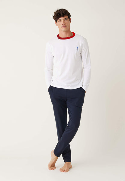 T-shirt manches longues en coton - Jeannot Blanc Equipe de France
