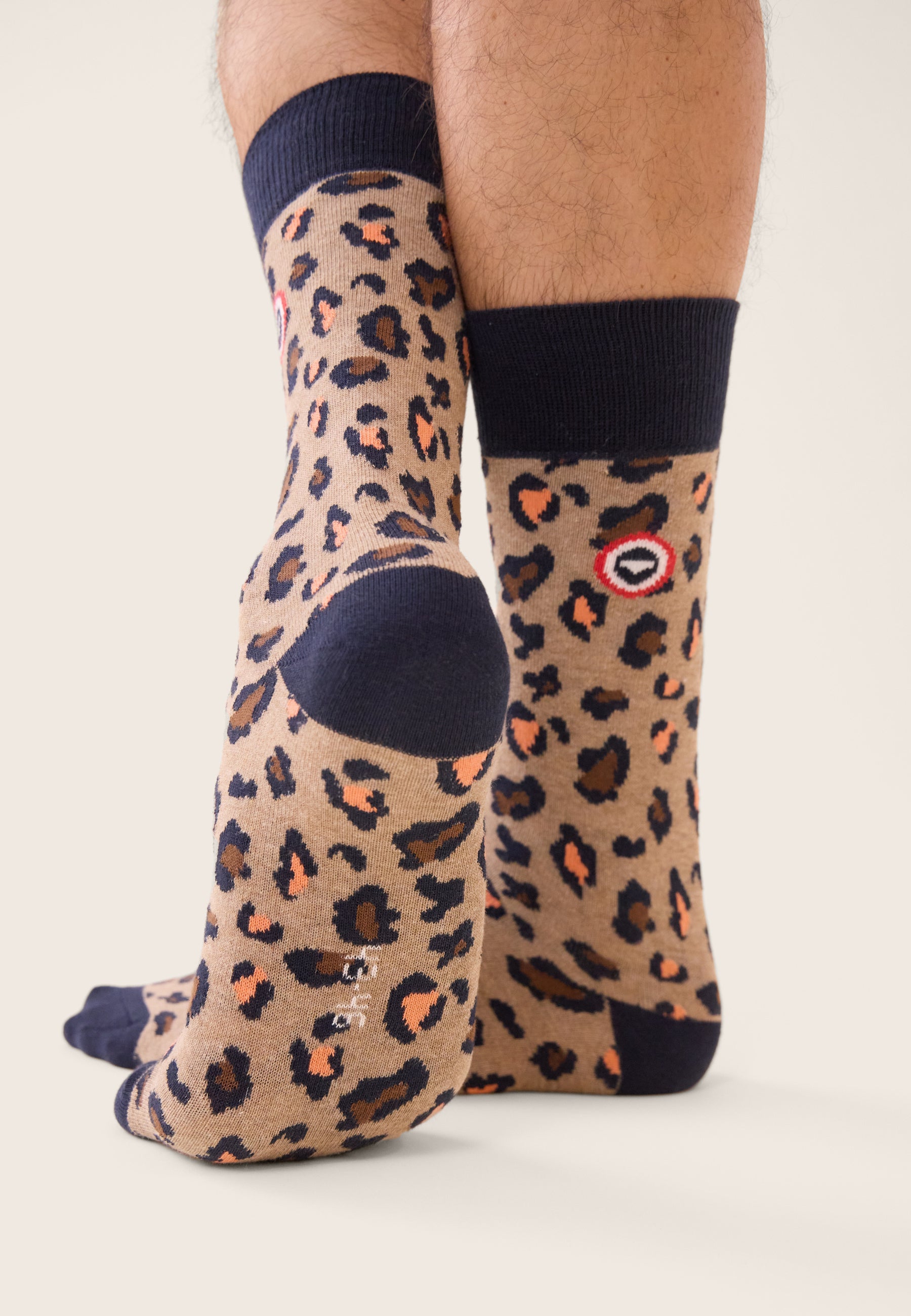 Chaussettes mi-hautes à motifs léopard - Lucas Léopard