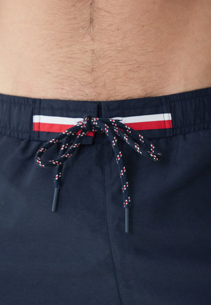 Short de bain court ceinture élastiquée - Liamone Marine