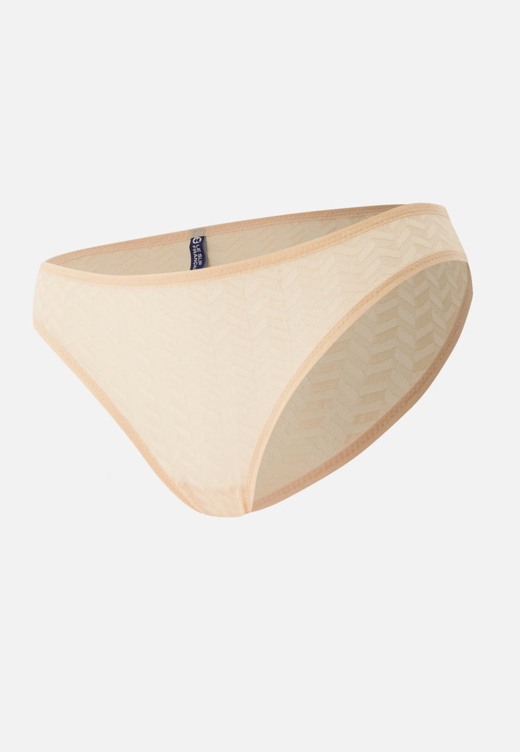 Culotte en dentelle française - Zita Rose Poudré - Le Slip Français - 1