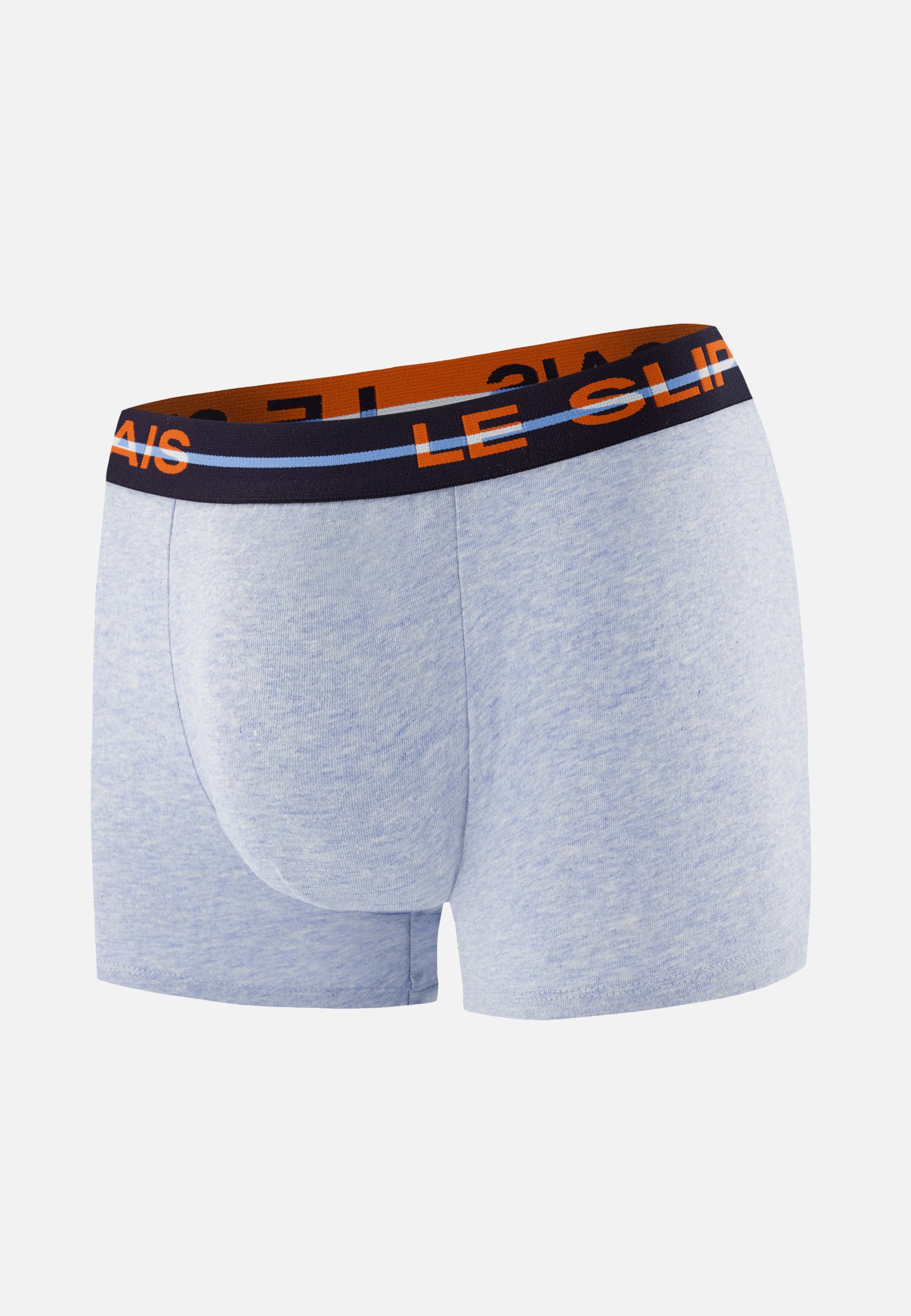 Boxer bleu en coton - Redoutable Bleu Ciel Chiné