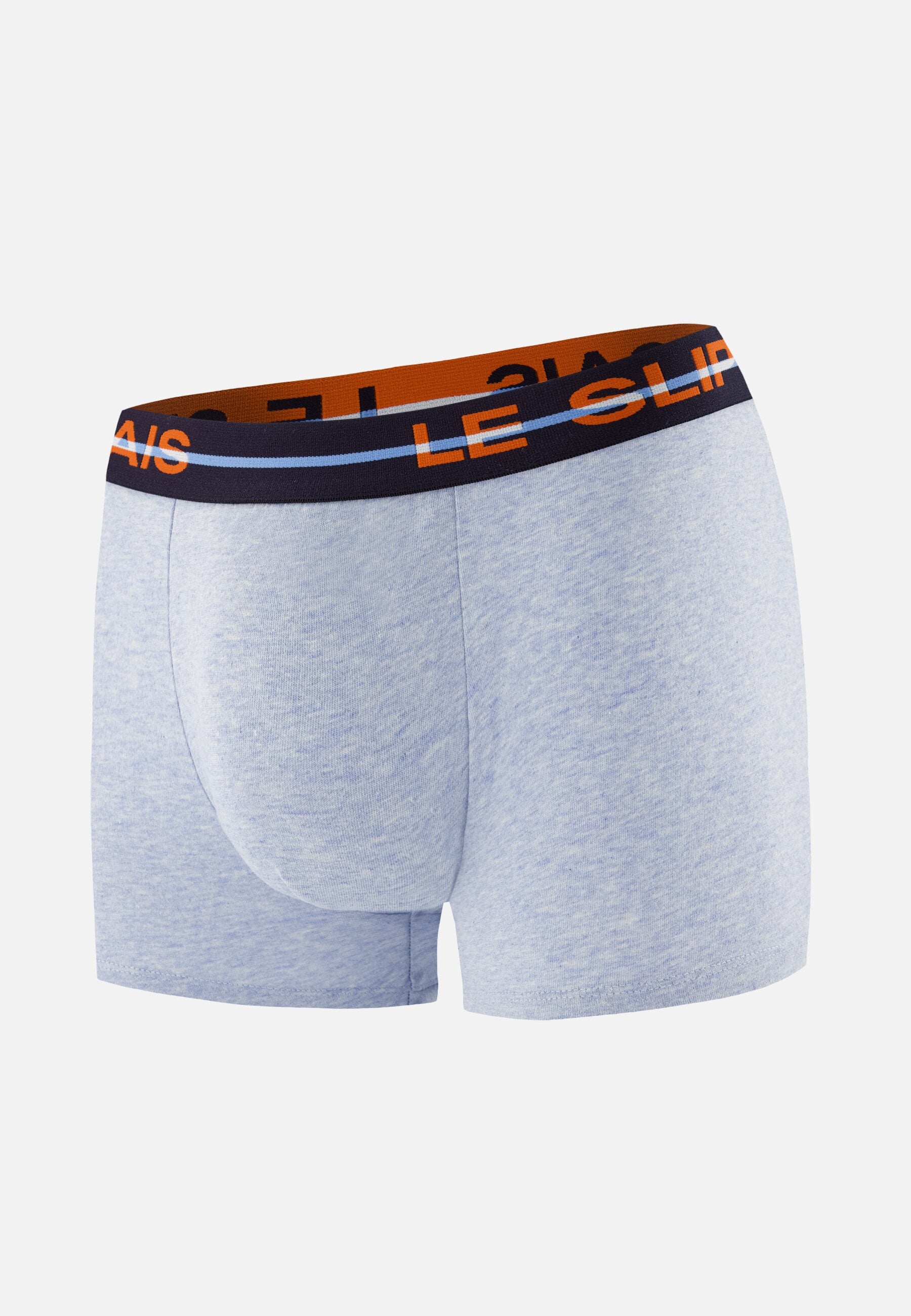 Boxer bleu en coton - Redoutable Bleu Ciel Chiné