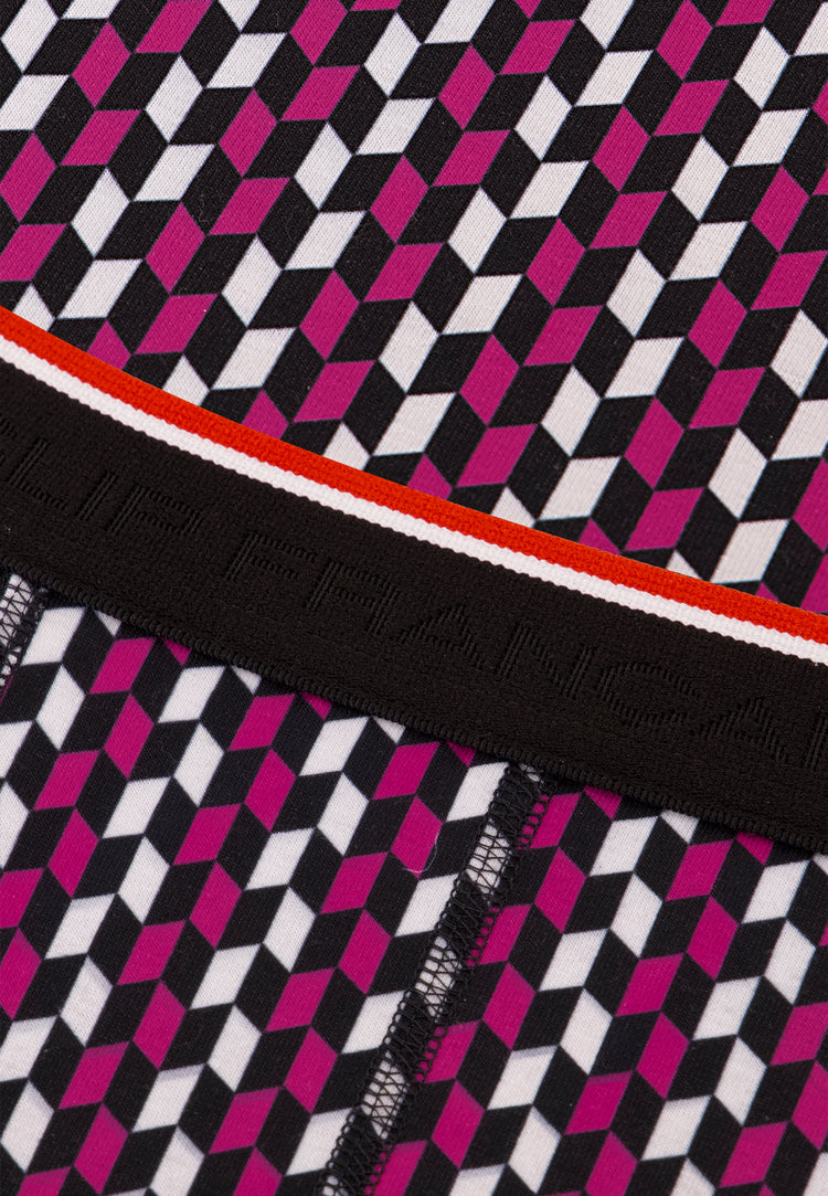 Boxer fuchsia à motif fléchettes en coton - Marius Flechette Fuchsia - Le Slip Français - 5