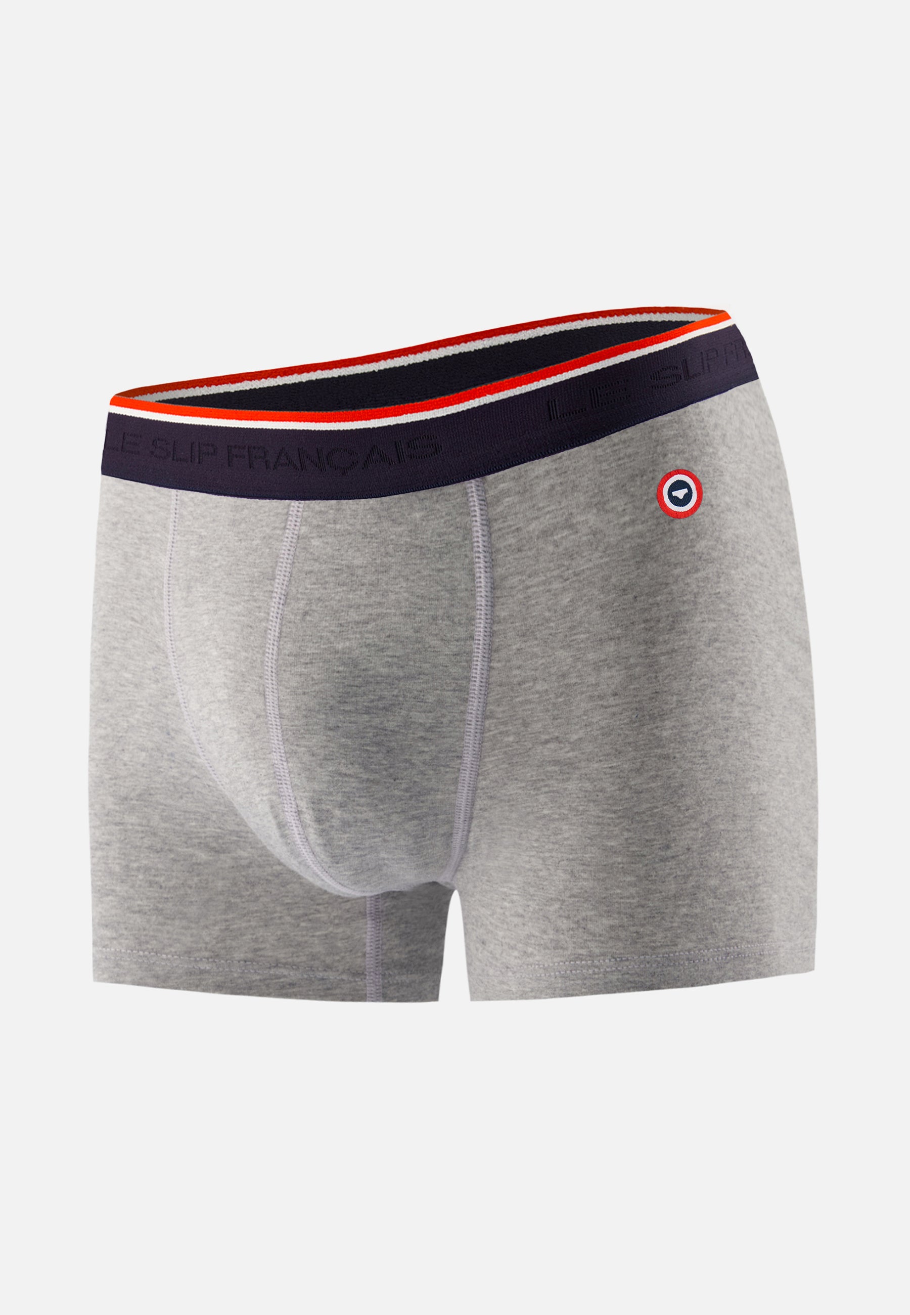 Boxer gris en coton avec cocarde - Marius Gris Chine