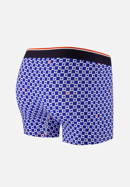 Cotton boxer shorts - Marius Damier Indigo France Rugby
