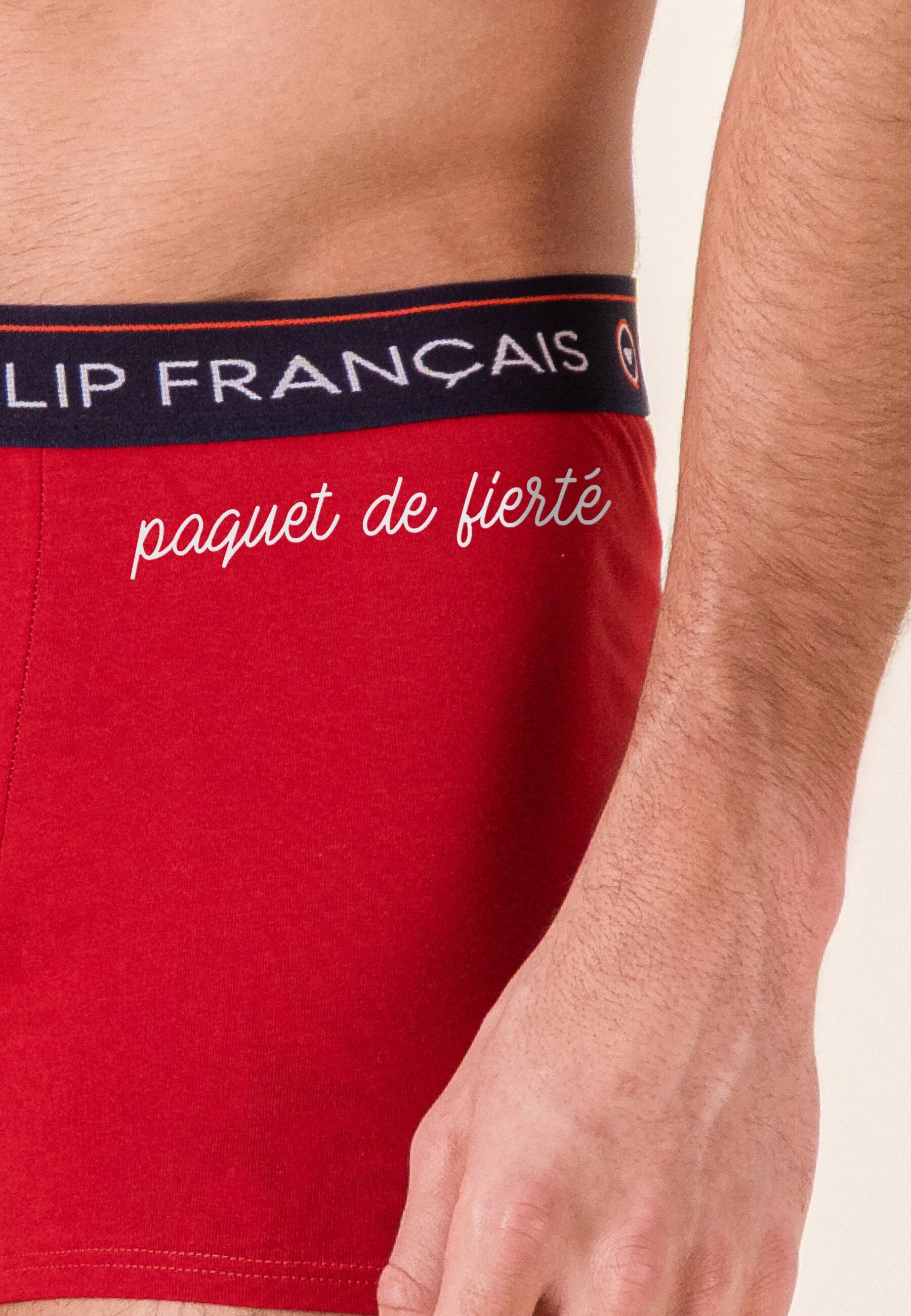 Lot de 3 boxers en coton - Coffret Citoyen Bleu Blanc Rouge