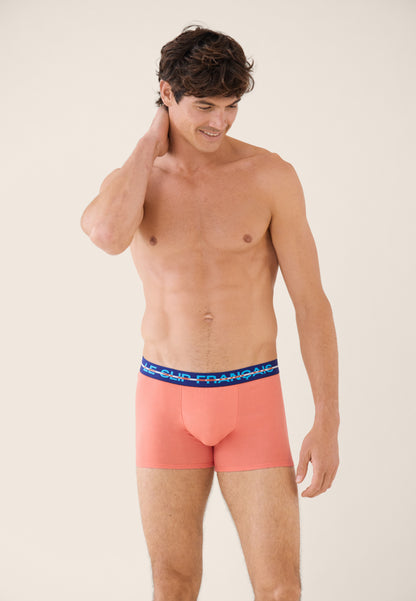 Lot de 7 boxers en coton - Boxers Marine Blanc Corbusier Orange Confetti Bleu Nautique Vert Azur