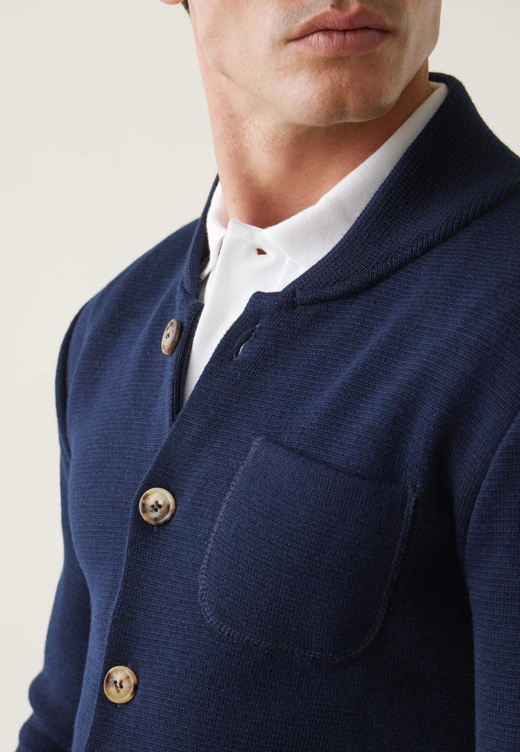 Veste en maille - Eloi Marine - Le Slip Français - 2