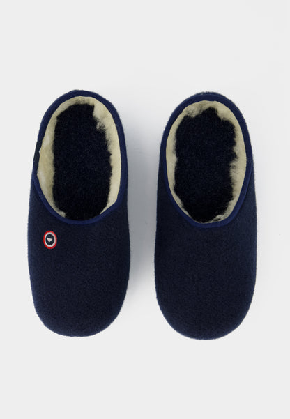Navy blue indoor slippers - Claudio Marine