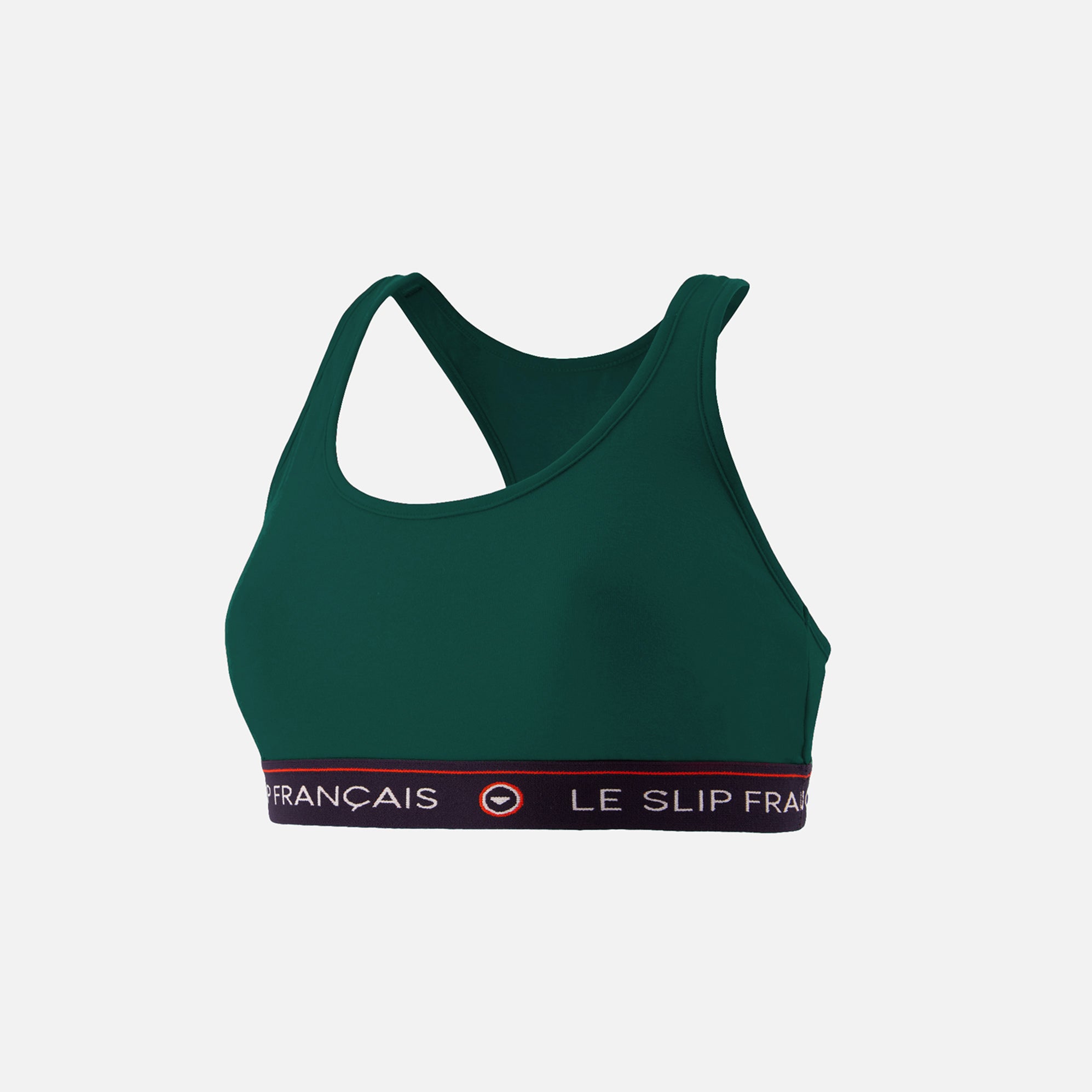 Brassière femme vert sapin en coton - Tapageuse Vert Sapin - broderie
