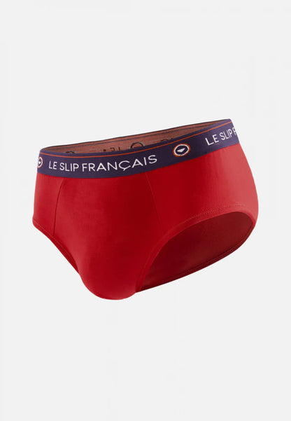 Slip rouge cerise en coton - Intrépide Rouge