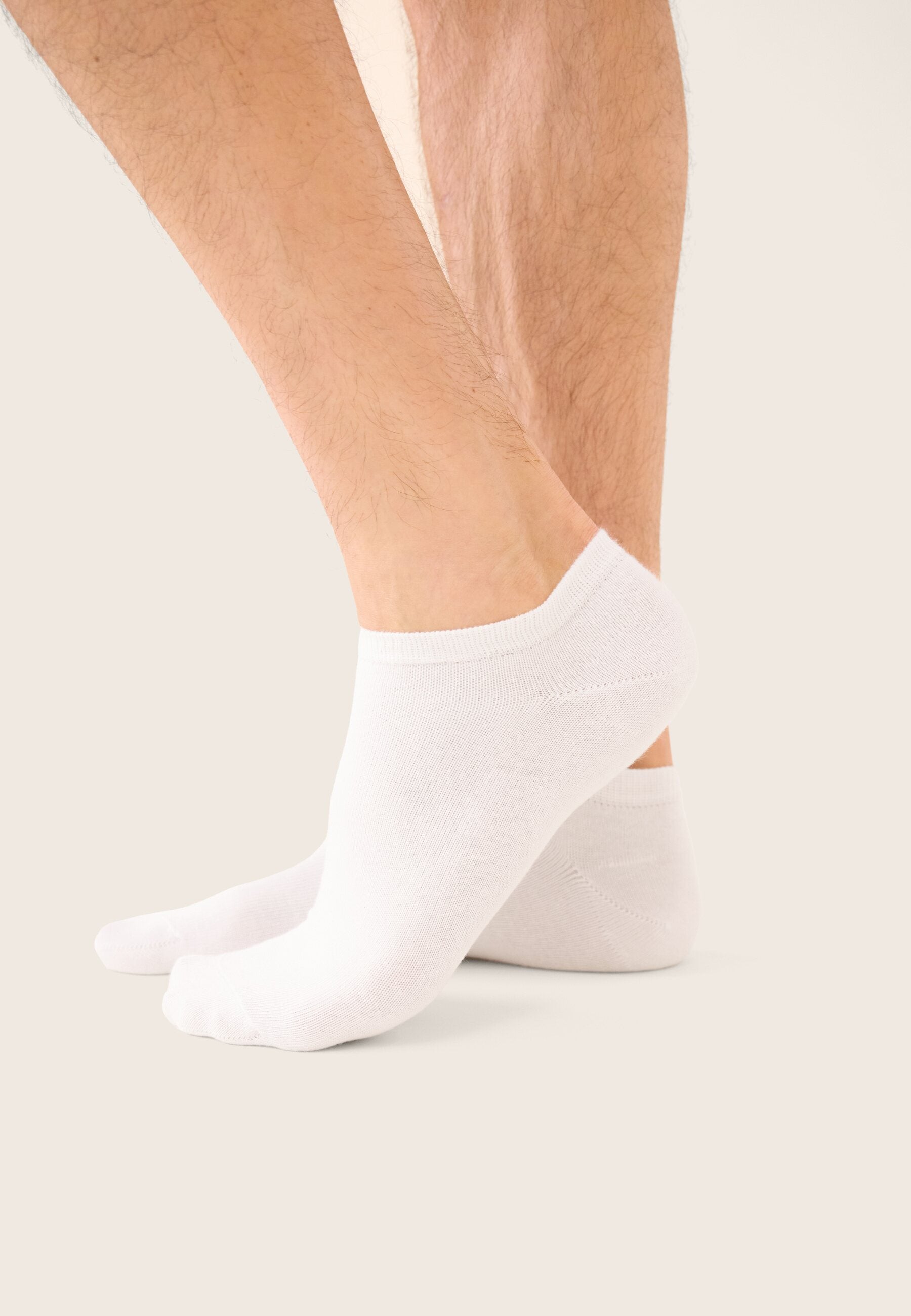 Lot de 2 socquettes en coton - Chaussettes Blanches