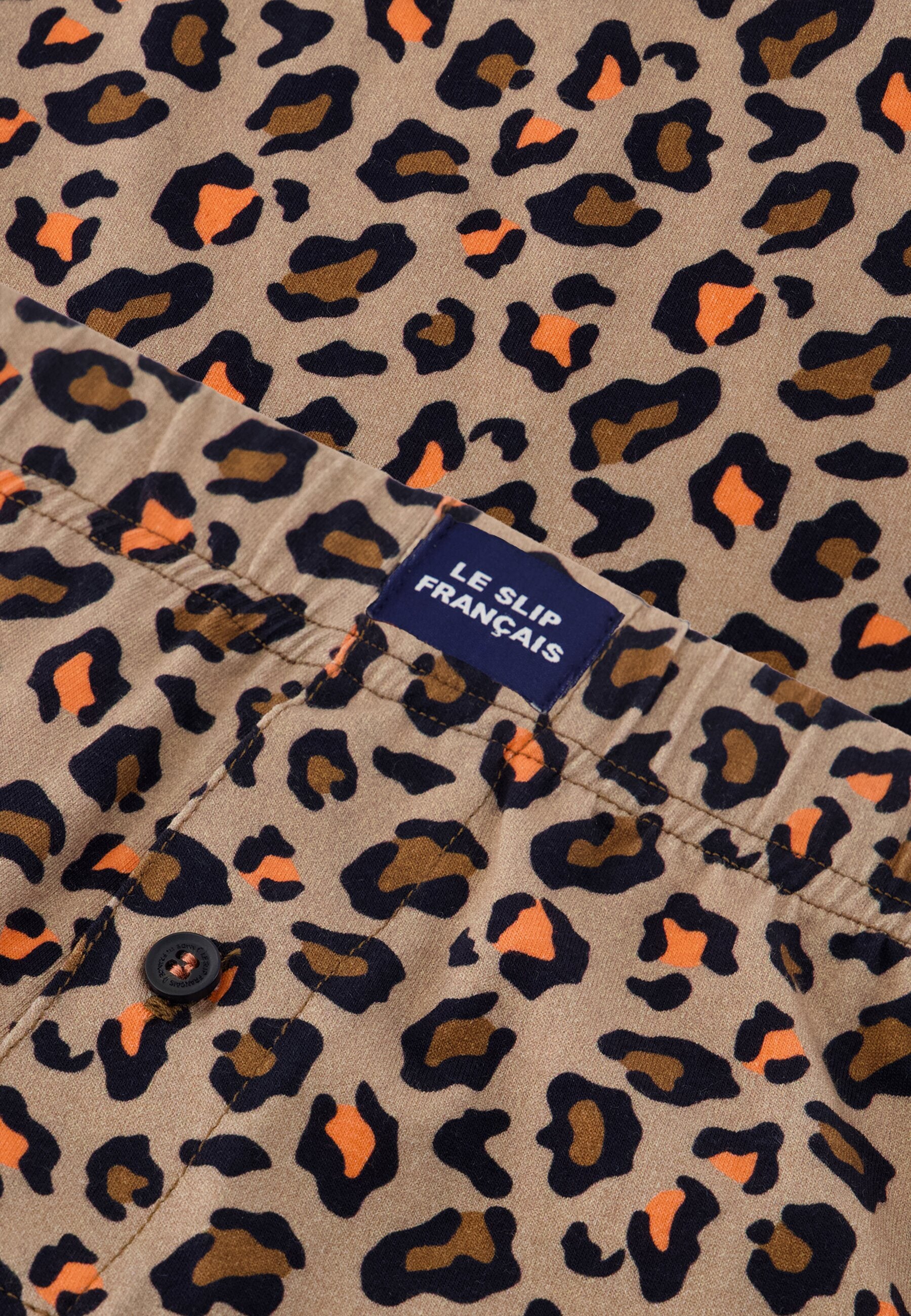 Caleçon à motif léopard en jersey de coton - Fredo Léopard