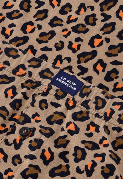 Caleçon à motif léopard en jersey de coton - Fredo Léopard