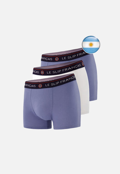 Lot de 3 boxers en coton - Pack Supporter Argentine