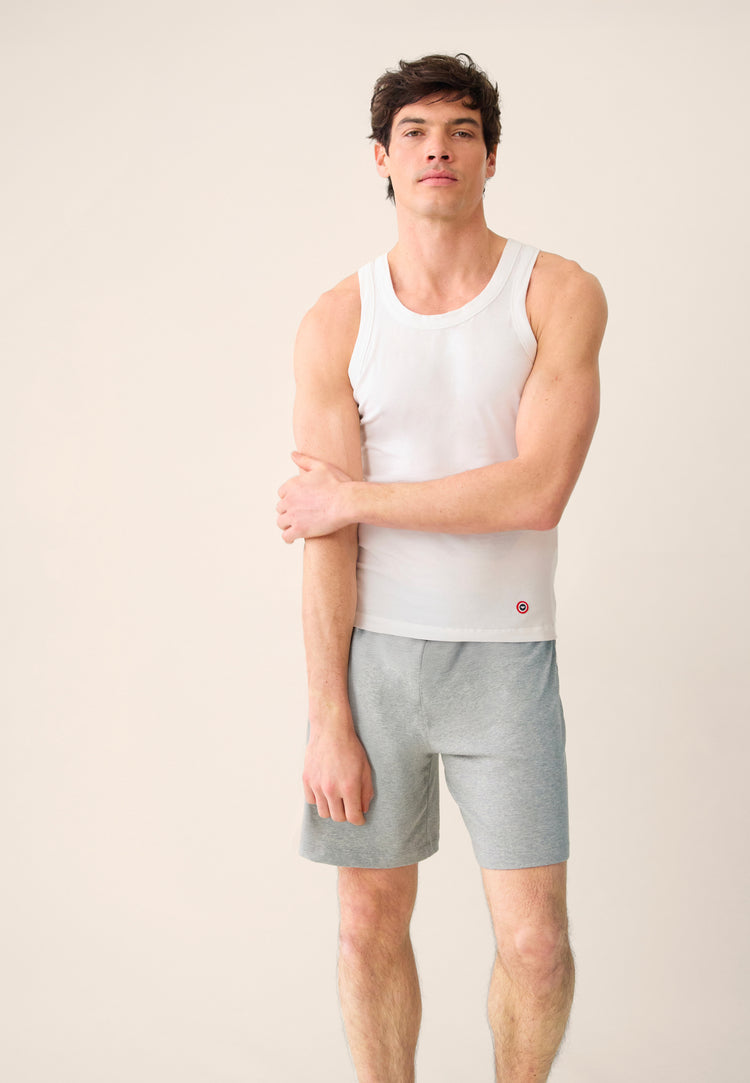 Pack Pyjama Invincible Gris Chiné Fulminant Blanc - Le Slip Français - 1