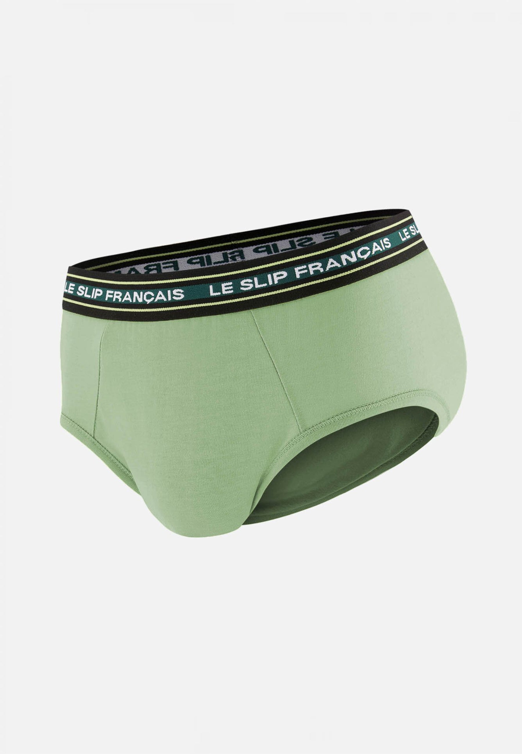 Slip vert en coton - Intrépide Vert Sauge