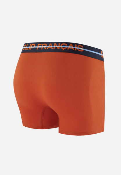 Boxer rouge en coton - Redoutable Rouge Brique