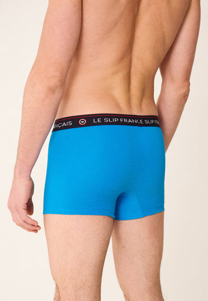 Boxer en coton - Redoutable Bleu Fluo