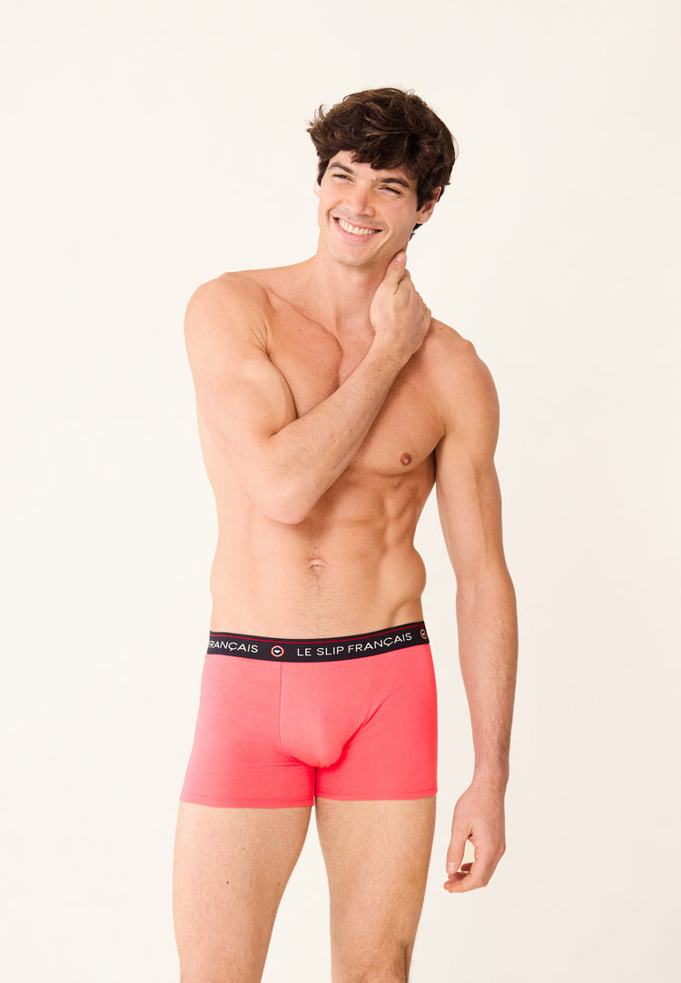 Pack Quatro Boxer Redoutable Mint Neon Pink Blanc Marius Cami Mint - Le Slip Français - 5