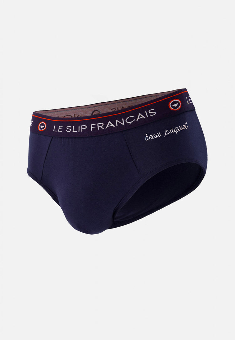 Slip en coton - Intrepide Marine Beau Paquet - Le Slip Français - 1