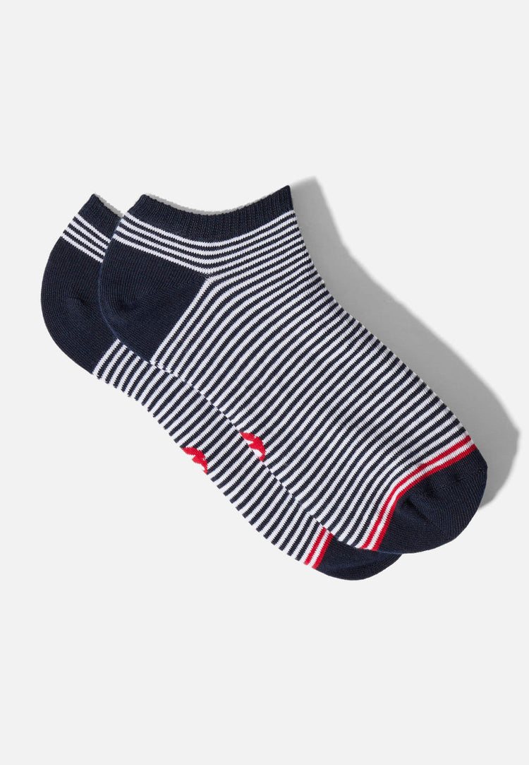 Pack Cinquo Socquettes Jo Marine Gris Chiné Blanc Noir - Le Slip Français - 7