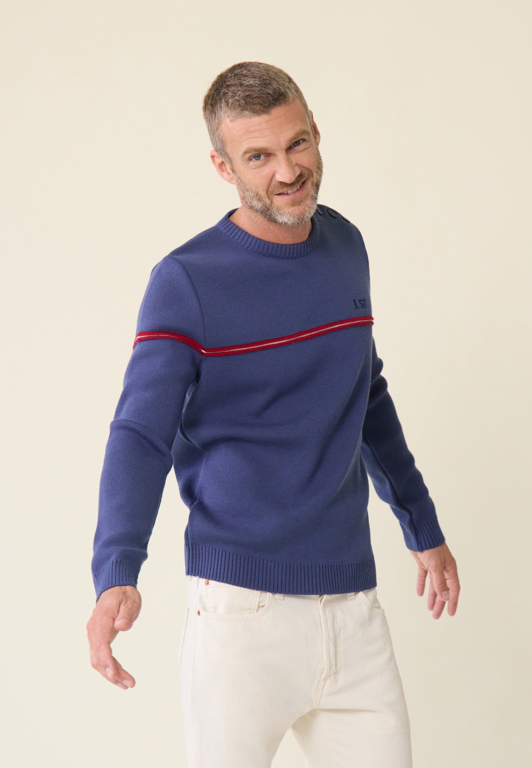Men's Sweater - Francois Navy Blue Christmas