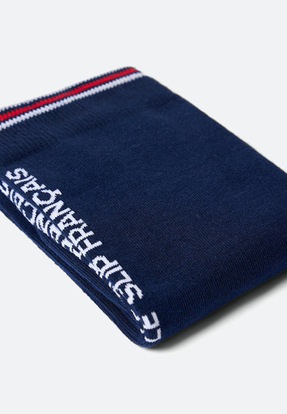Chaussettes mi-hautes en coton - Cliff Marine